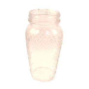 Vintage Honeycomb Embossed Textured  Clear Jar Crafts Diy projects